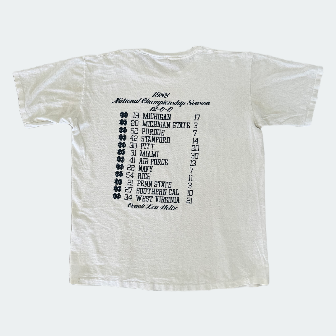 1988 Notre Dame Championship Tee