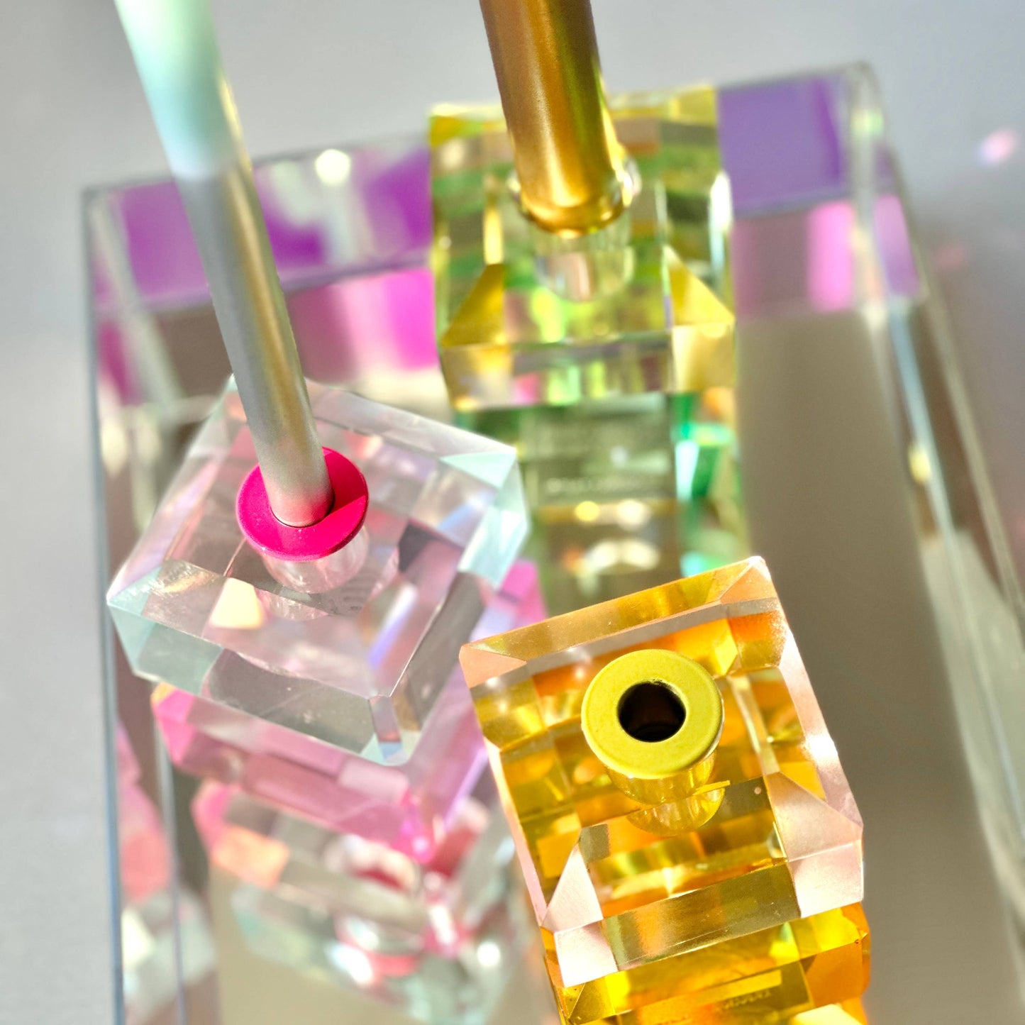 Candleholder * Diamond Green