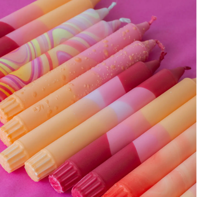 Taper Candles Sunset Mix
