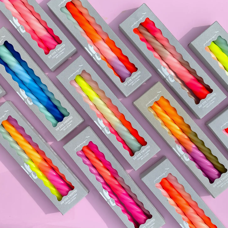 Dip Dye Twisted * Shades of Blue Sky