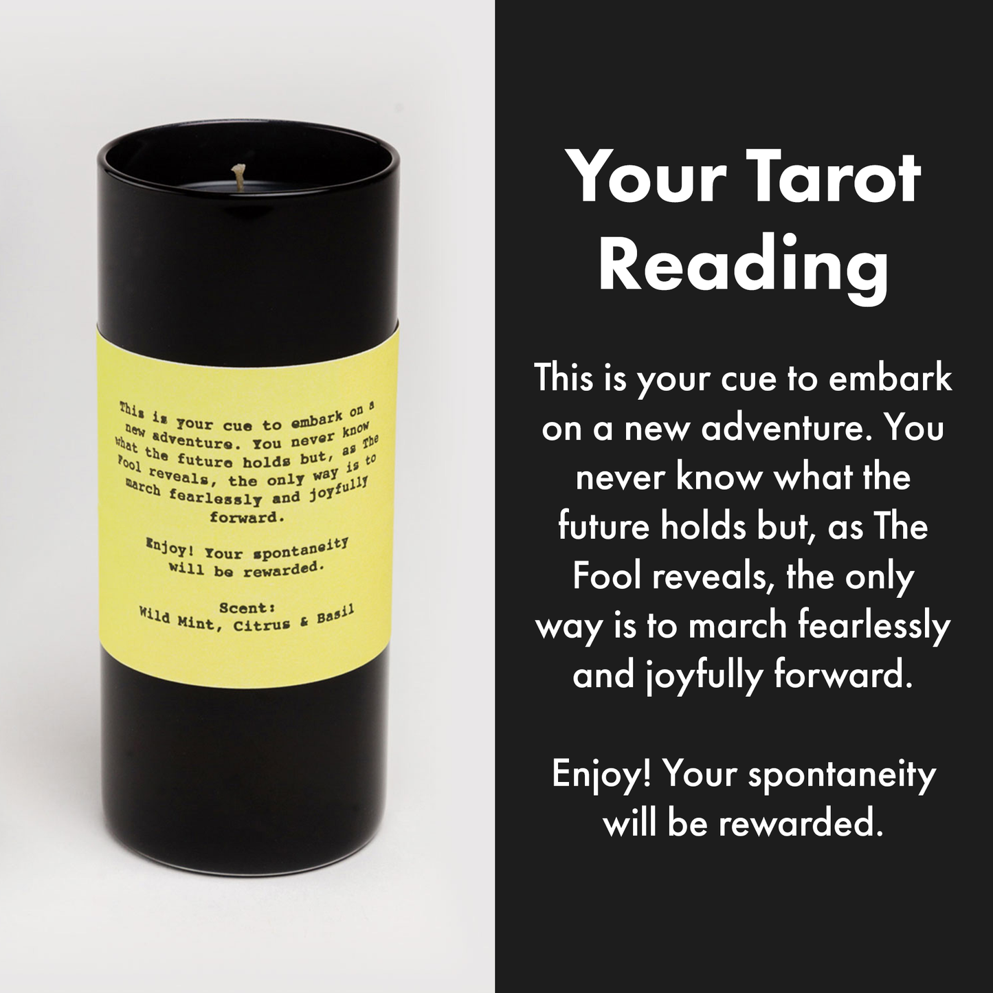 Tarot Candle - The Fool (Scented)