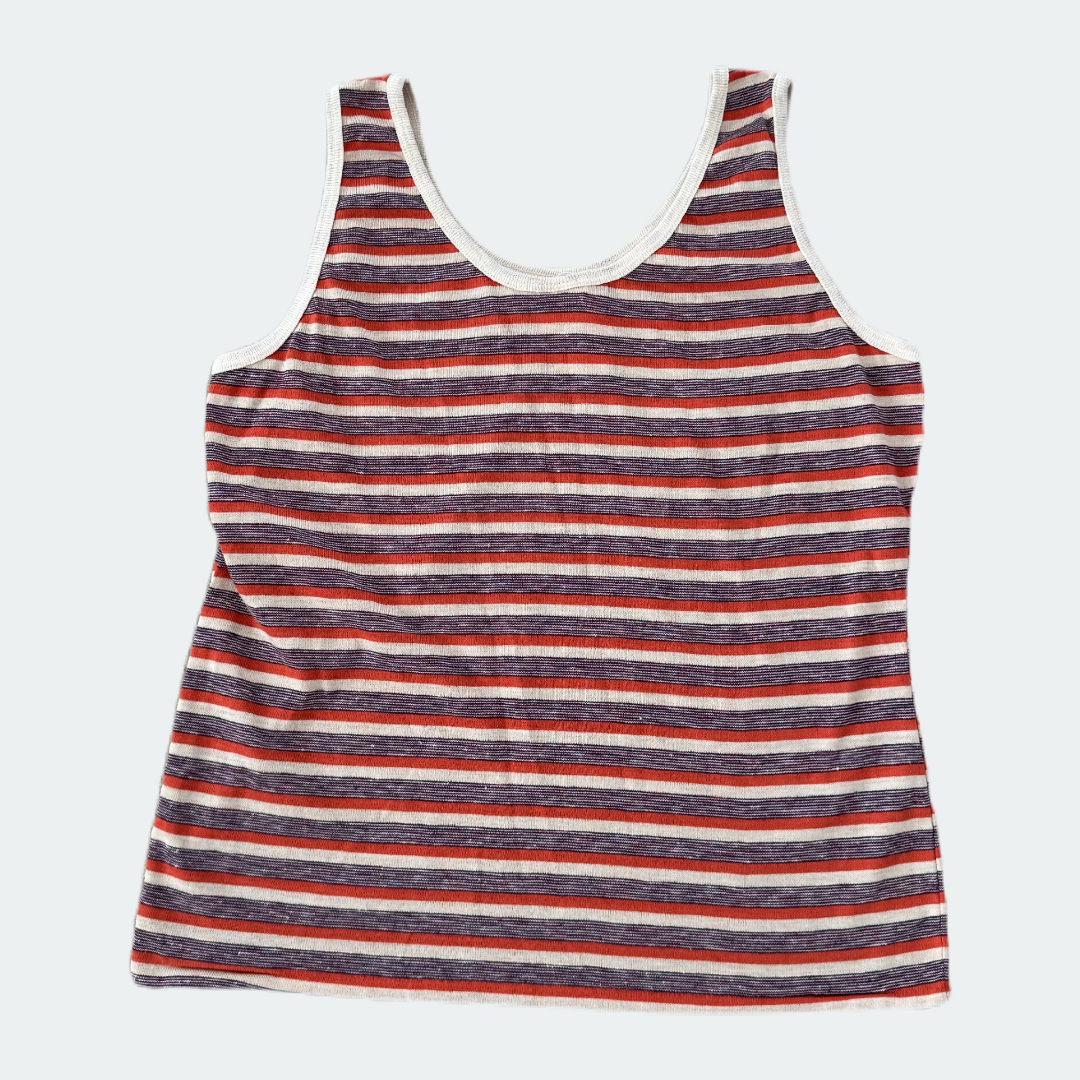 Made in the USA Vintage Purple Stripe Tank