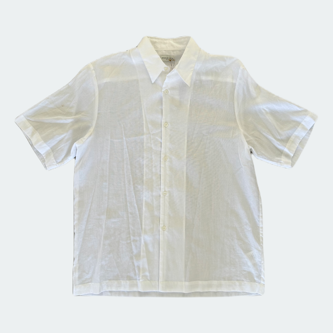 Dries Van Noten White Camp Shirt