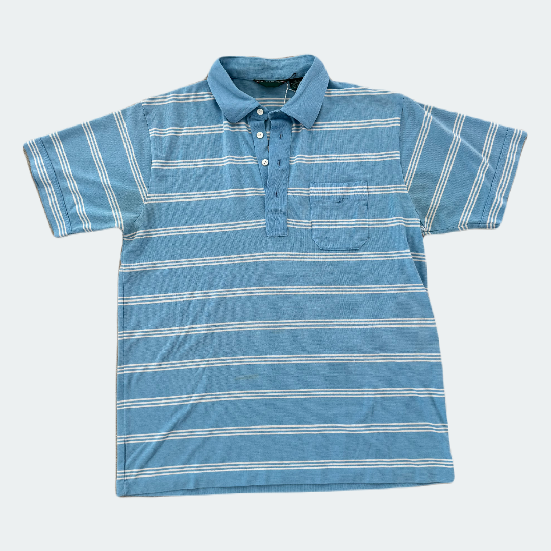 Hill + Archer Vintage Light Blue Polo Shirt