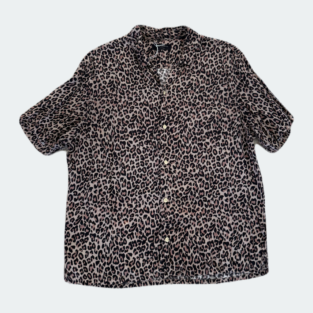 All Saints Leopard Camp Shirt - ISD