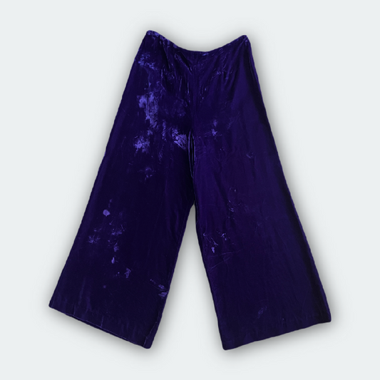 Velvet Wide Leg Trouser