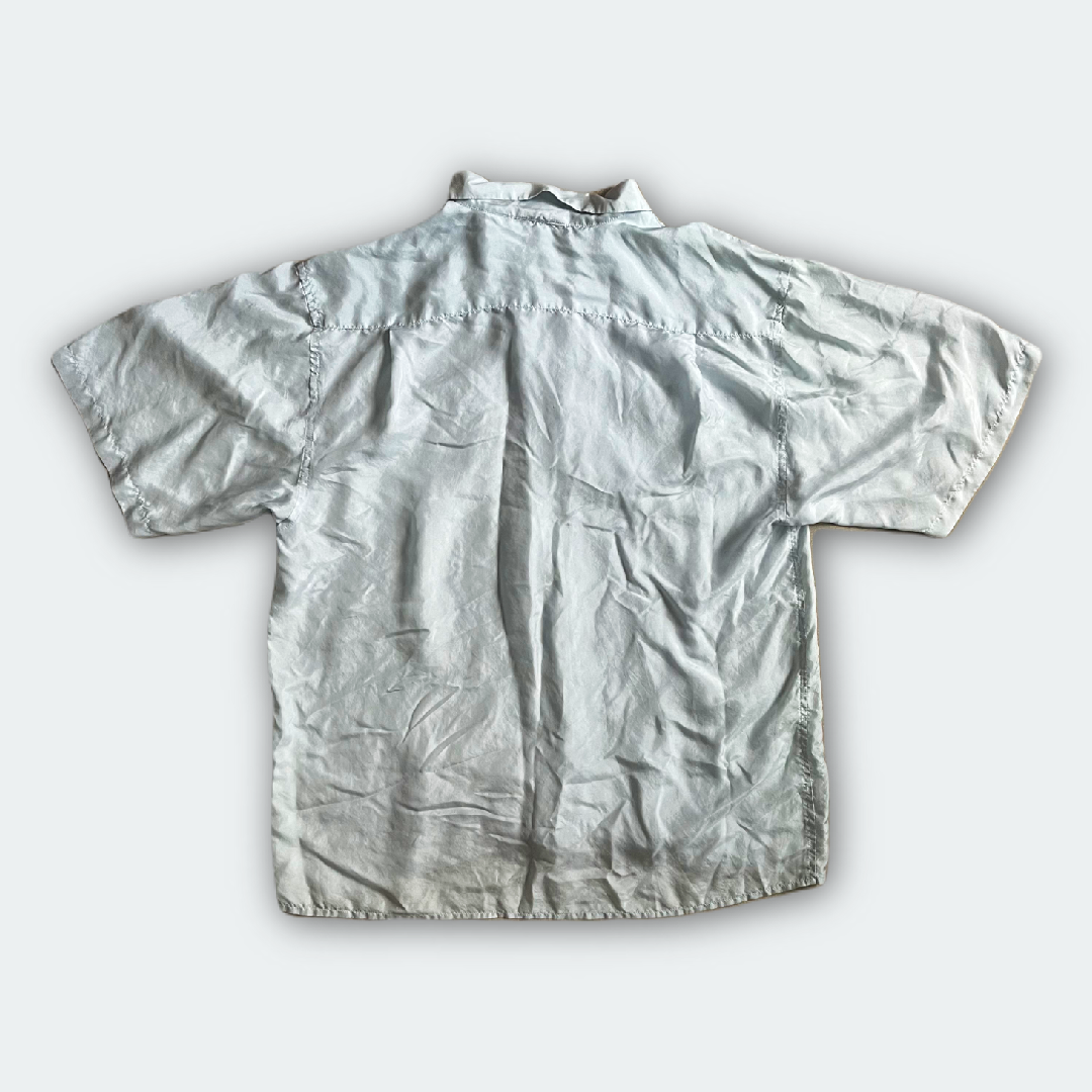 Silk Light Blue Short Sleeve