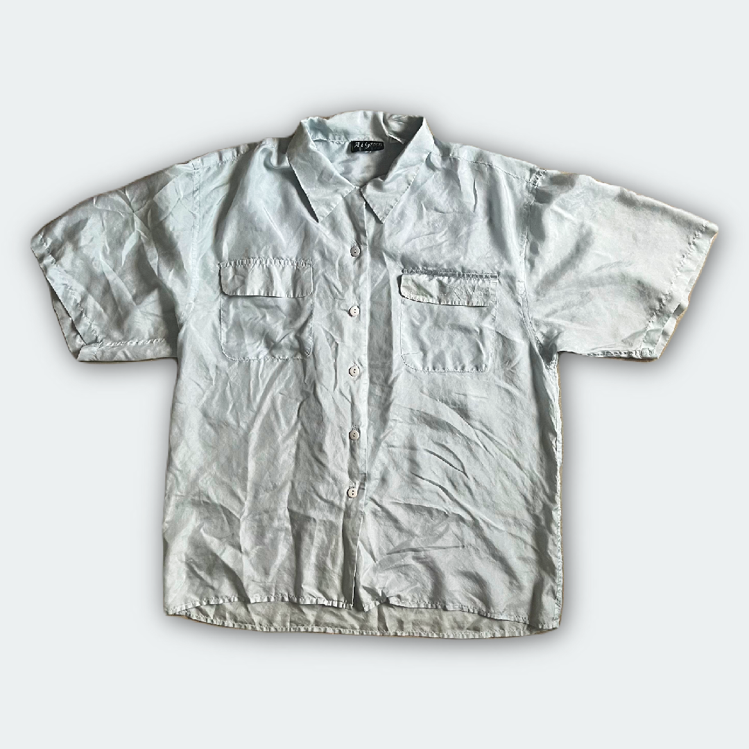 Silk Light Blue Short Sleeve