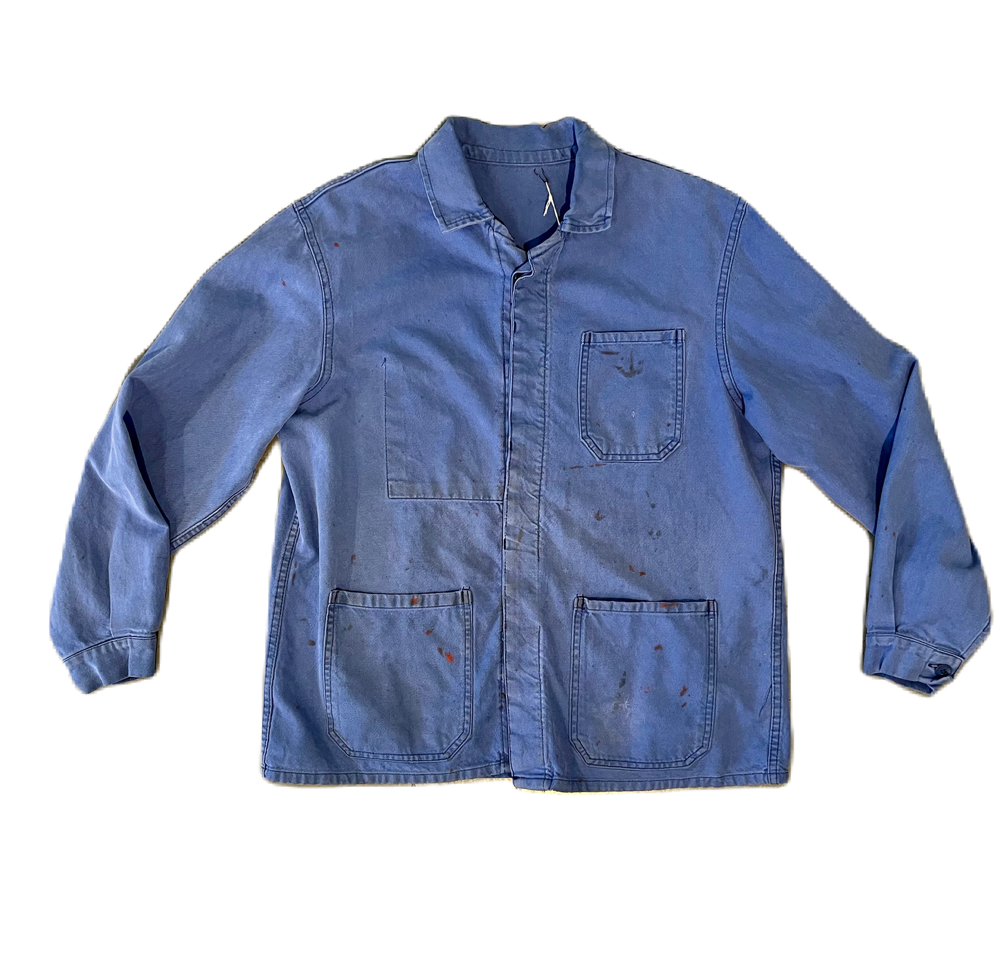 Vintage French Military Jacket Light Blue