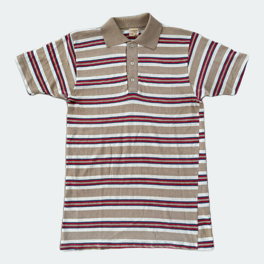 Sportswear Village Tan Stripe Polo