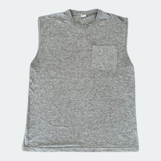 Heather Grey Pocket Tee