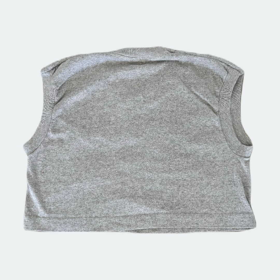 Heather Grey Cropped Muscle