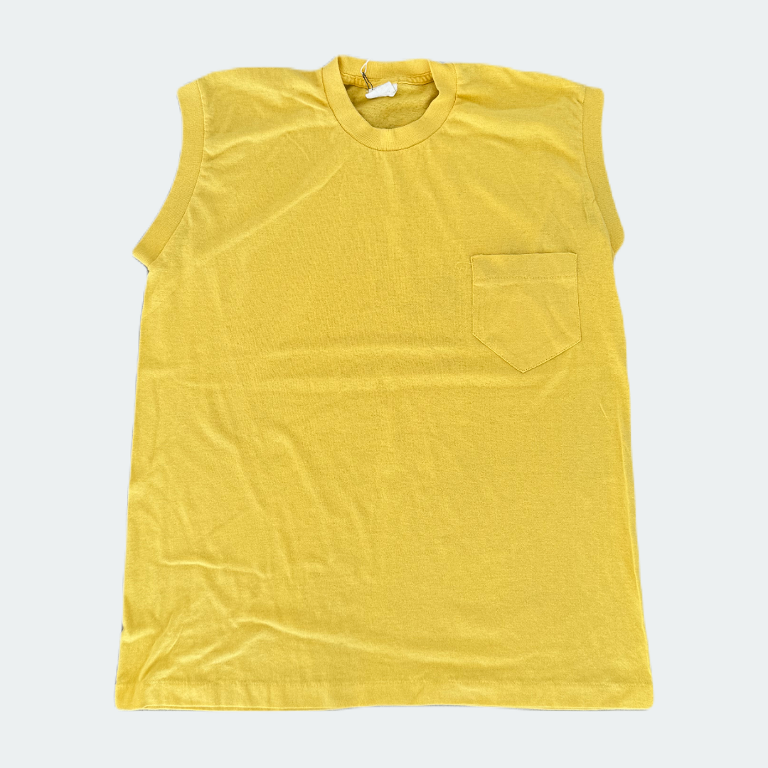 Solid Yellow Pocket Muscle