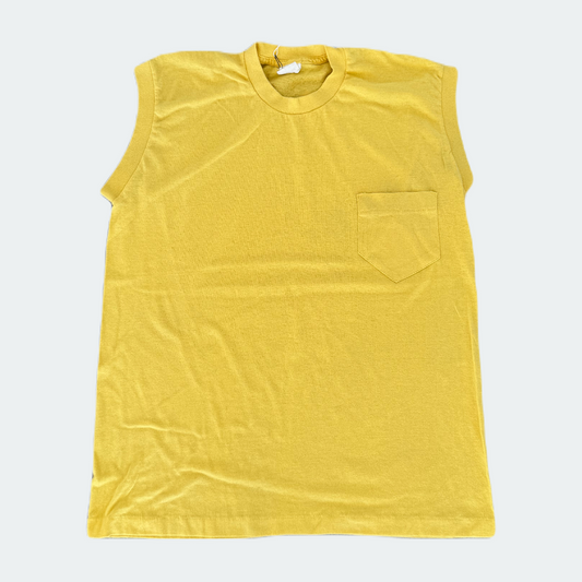 Solid Yellow Pocket Muscle